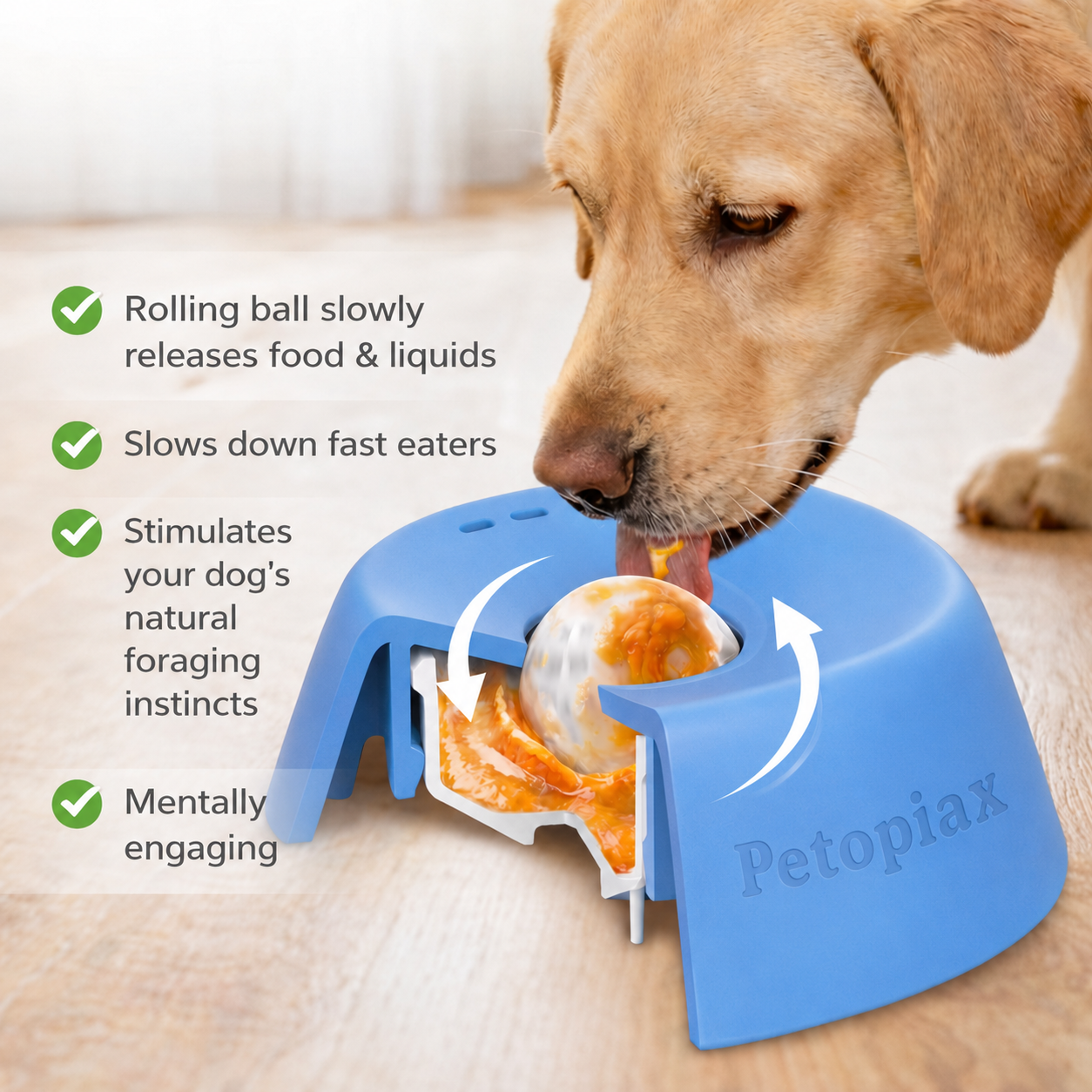 Petopiax™ Slow Feeder Bowl